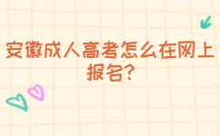 阜陽成人高考怎么在網(wǎng)上報名